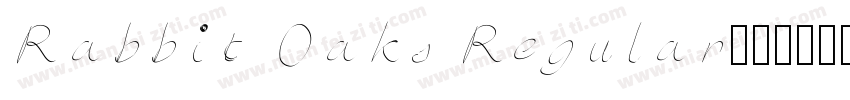 Rabbit Oaks Regular字体转换